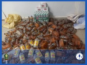 الدرك يوقف مواطنا بحوزته كمية من المشروبات الكحولية في غابو